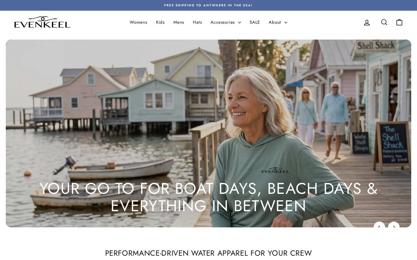 evenkeelgear.com homepage screenshot