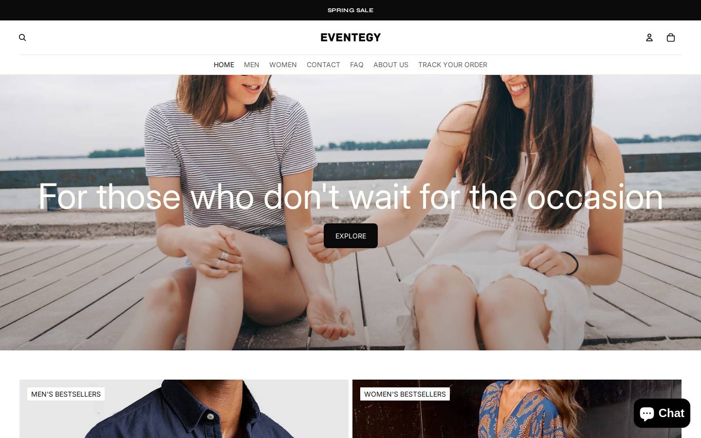 Eventegy homepage screenshot