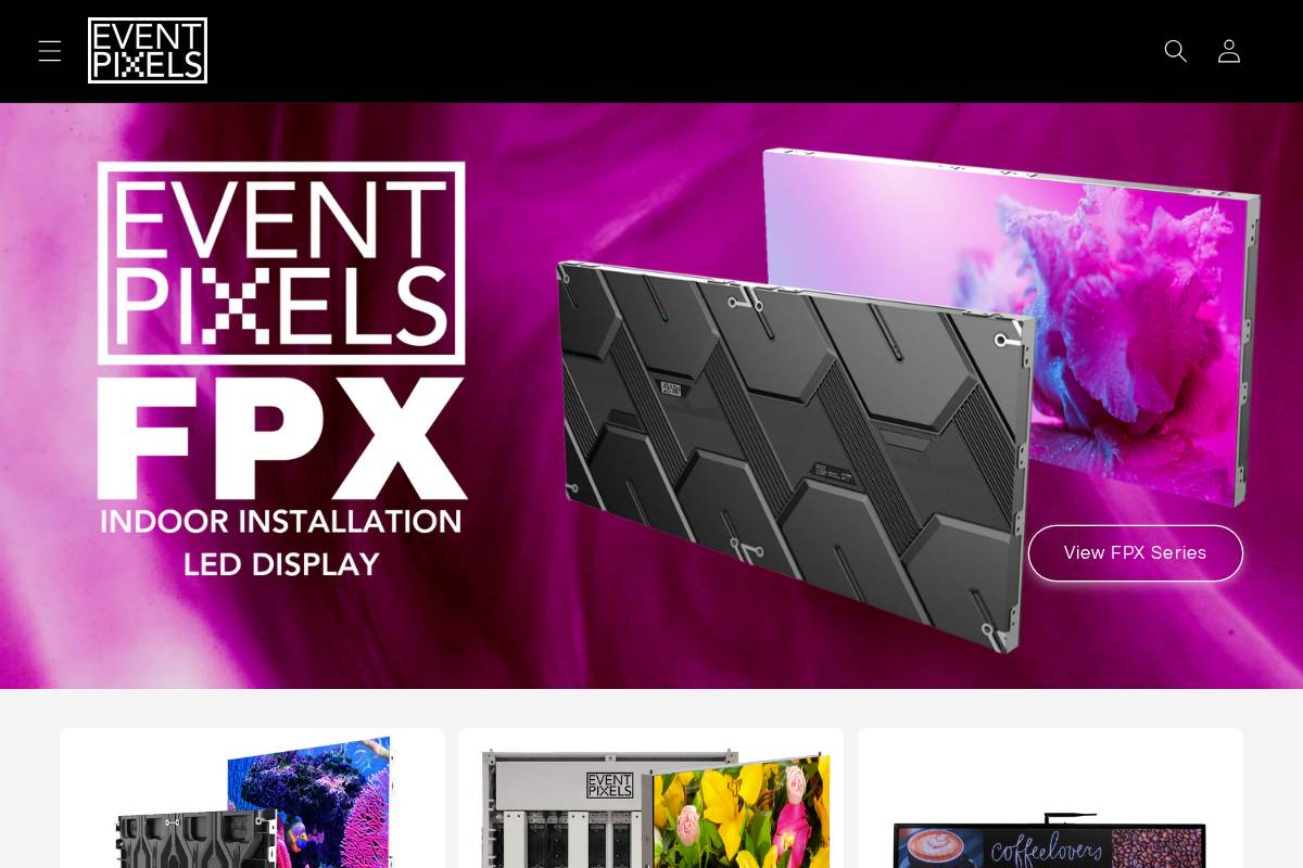eventpixels.com.au homepage screenshot
