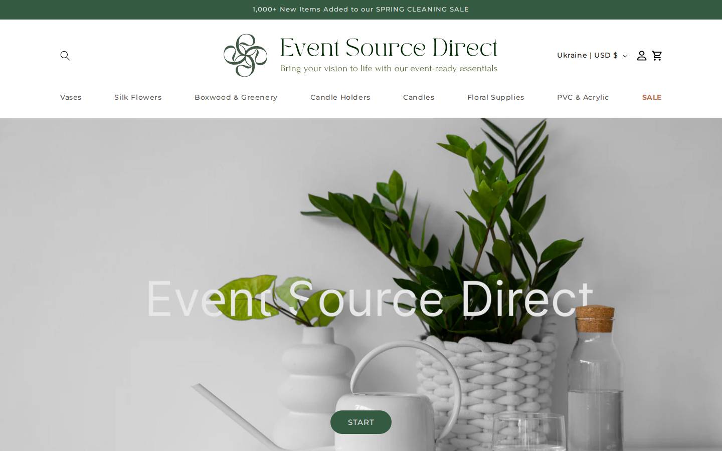 eventsourcedirect.com homepage screenshot