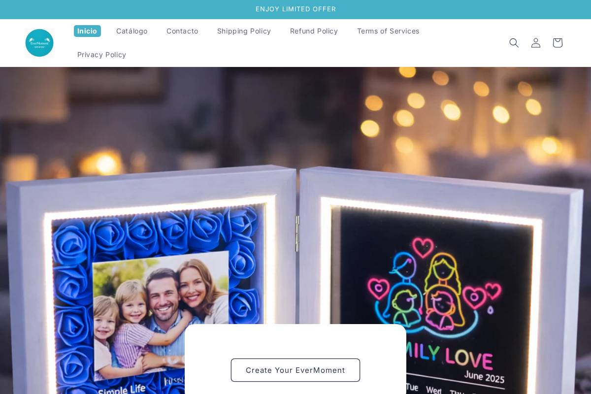 ever-moment.store homepage screenshot
