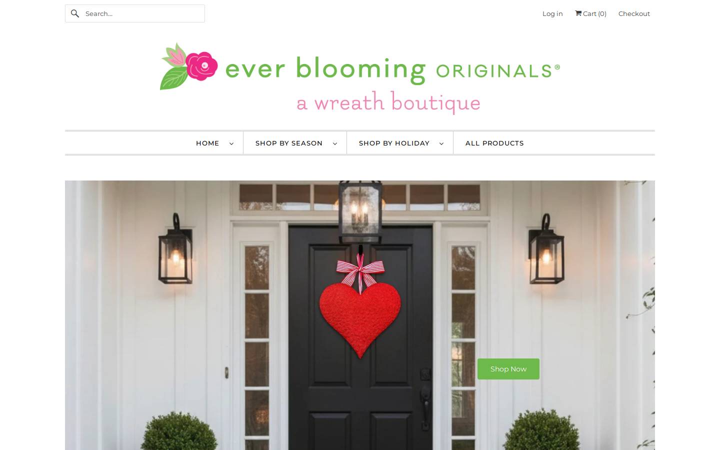 everbloomingoriginals.com homepage screenshot