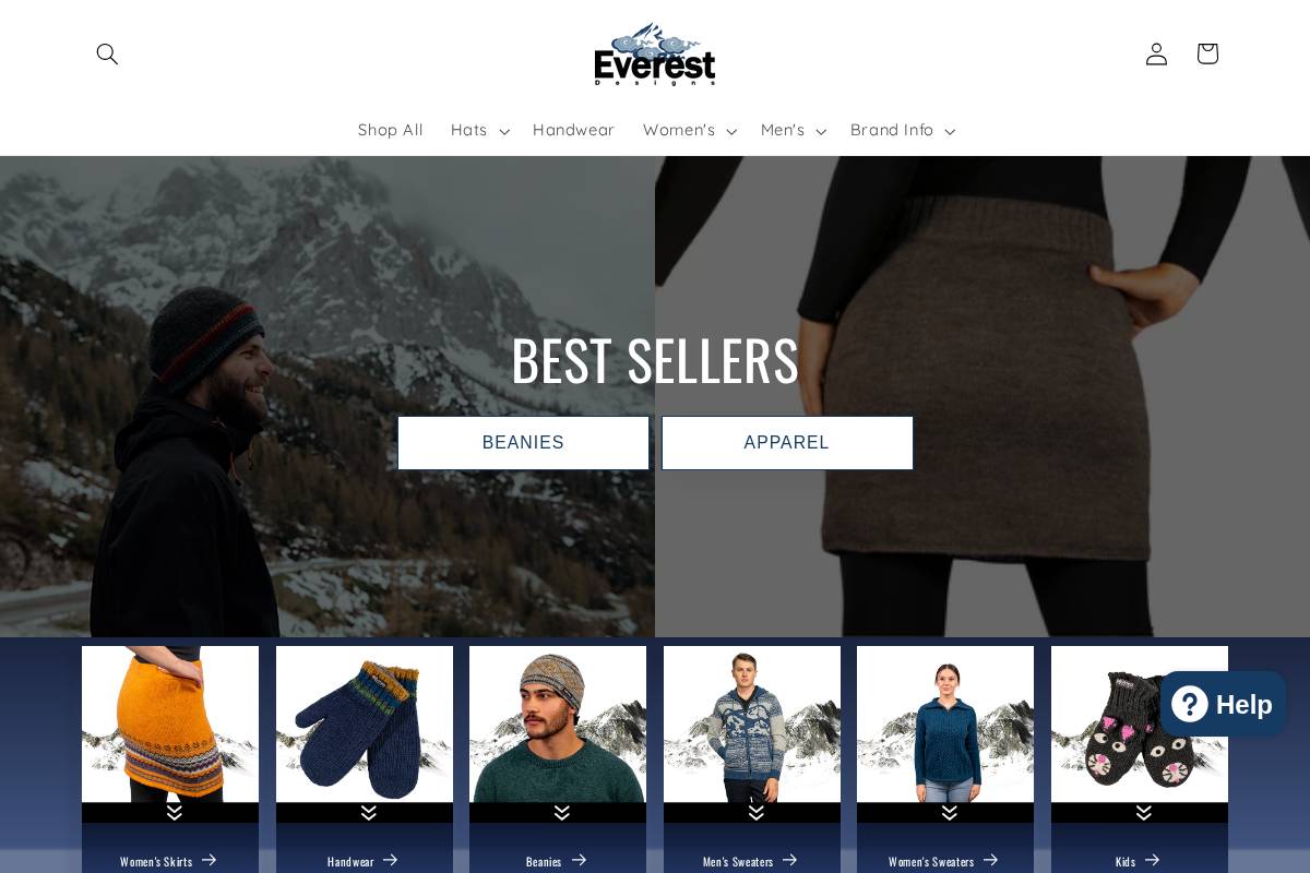 Everest Designs homepage screenshot