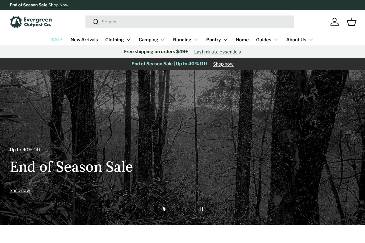 Evergreen Outpost Co. homepage screenshot