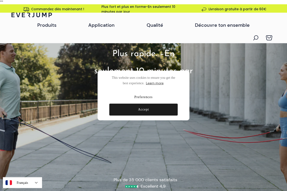 Everjump homepage screenshot