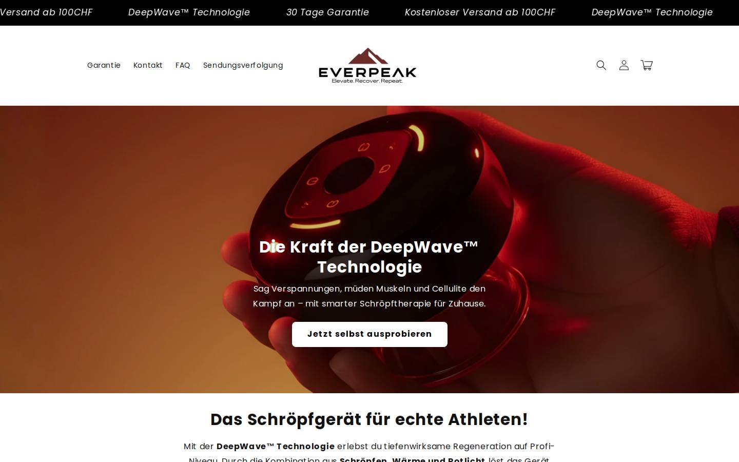 Everpeak homepage screenshot