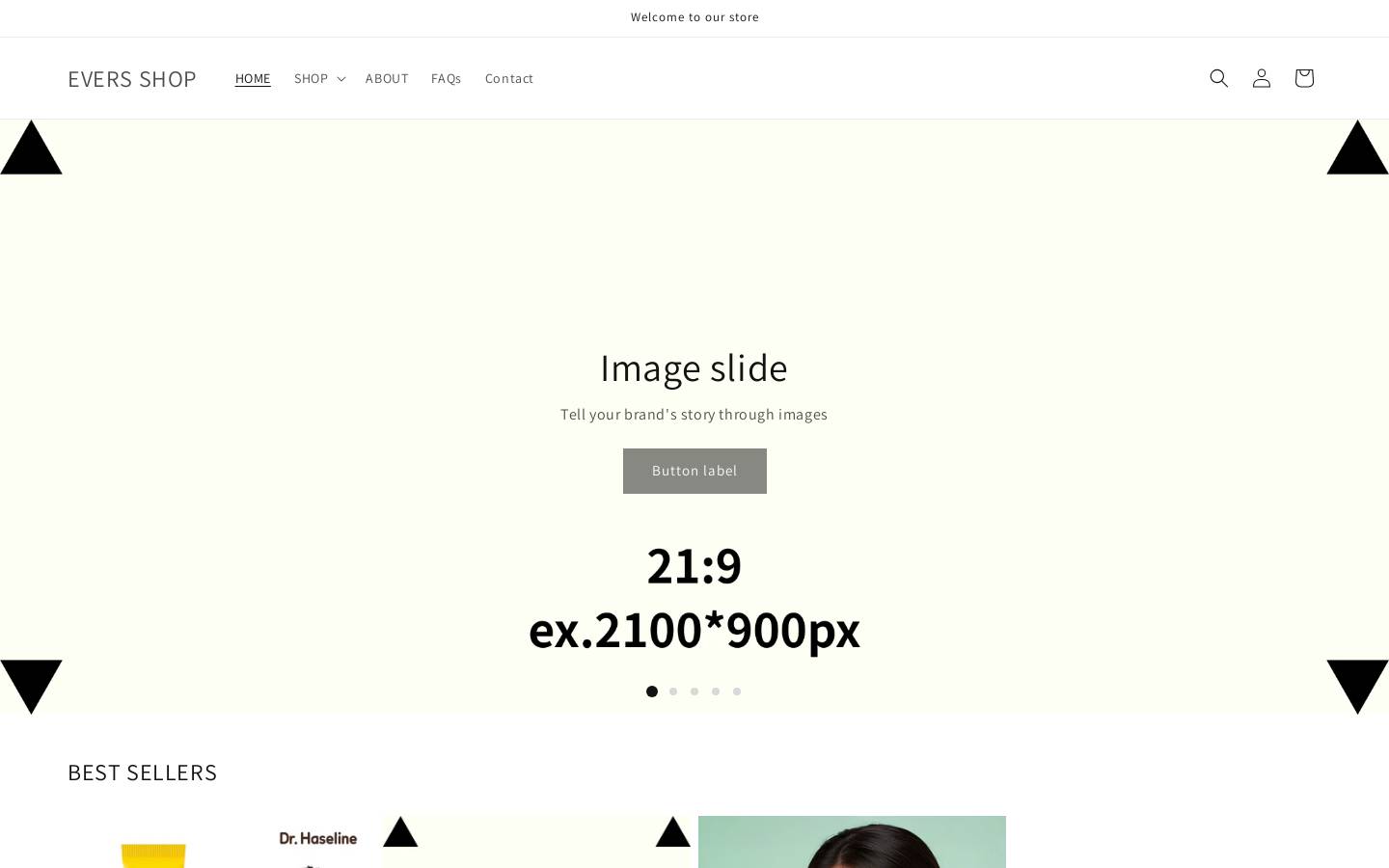 evers-shop.com homepage screenshot