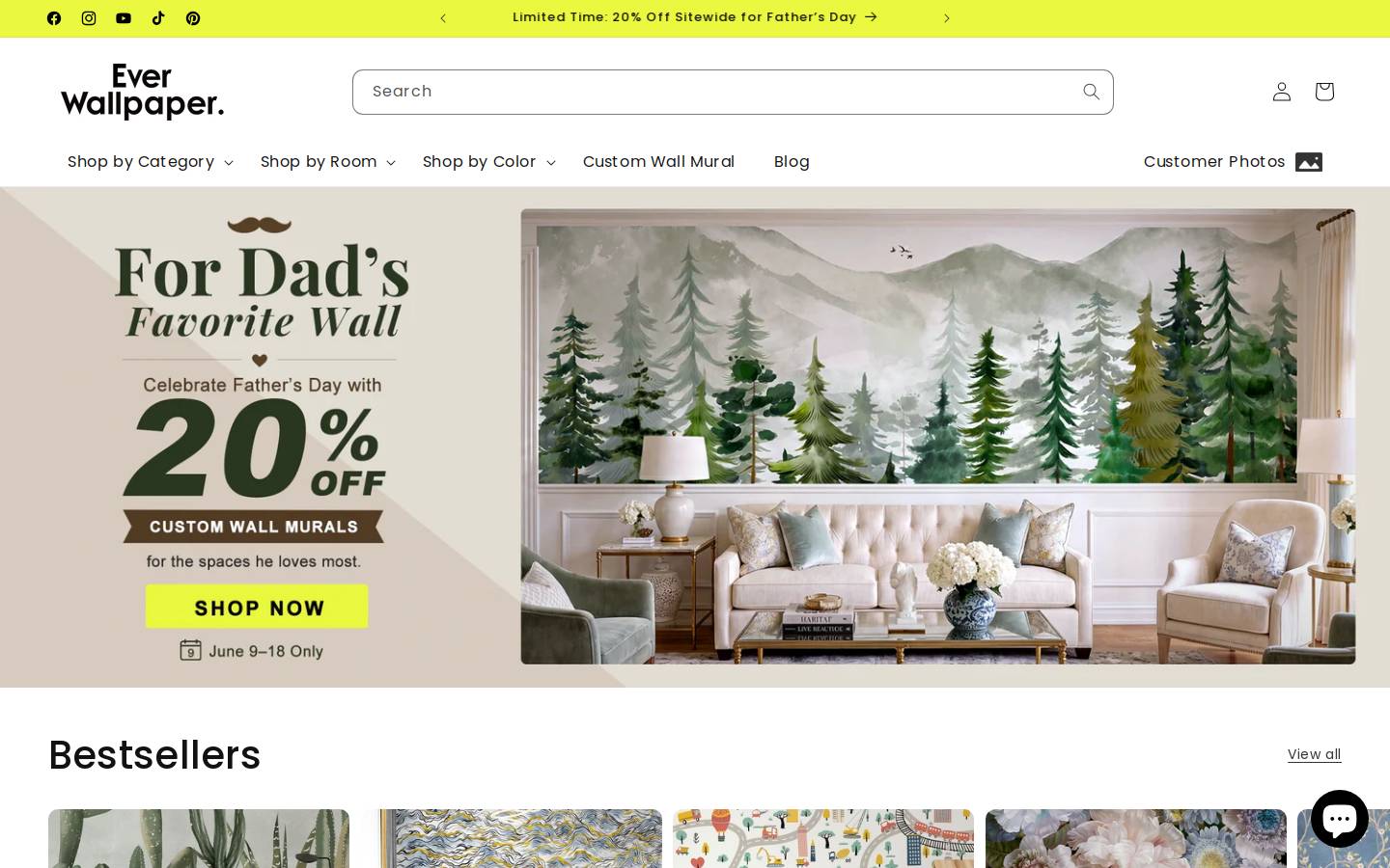 Everwallpaper homepage screenshot