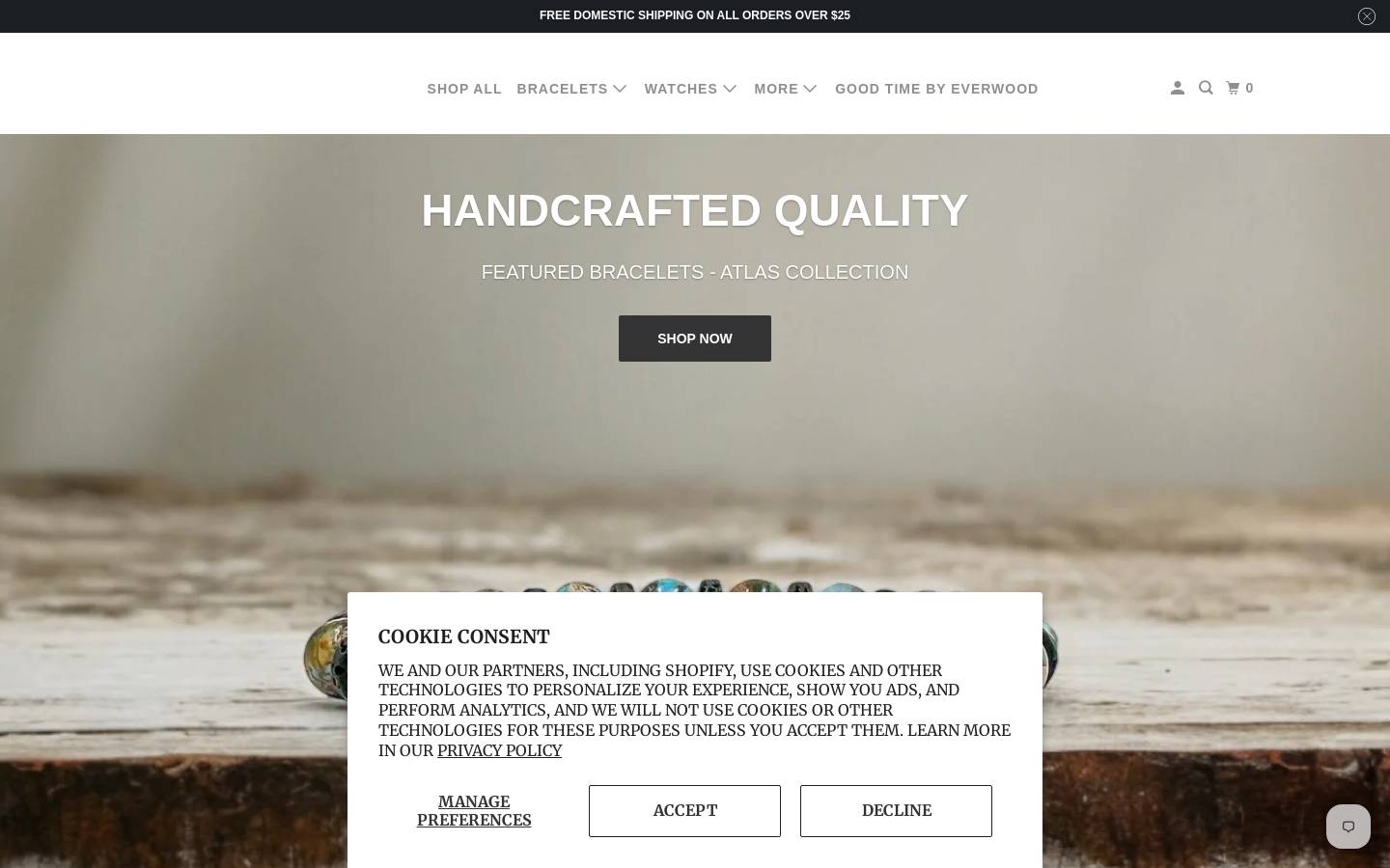 everwoodoriginal.com homepage screenshot