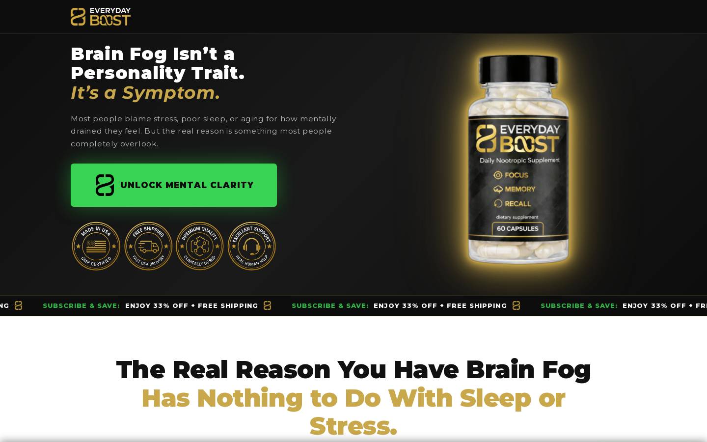 everydayboost.co homepage screenshot