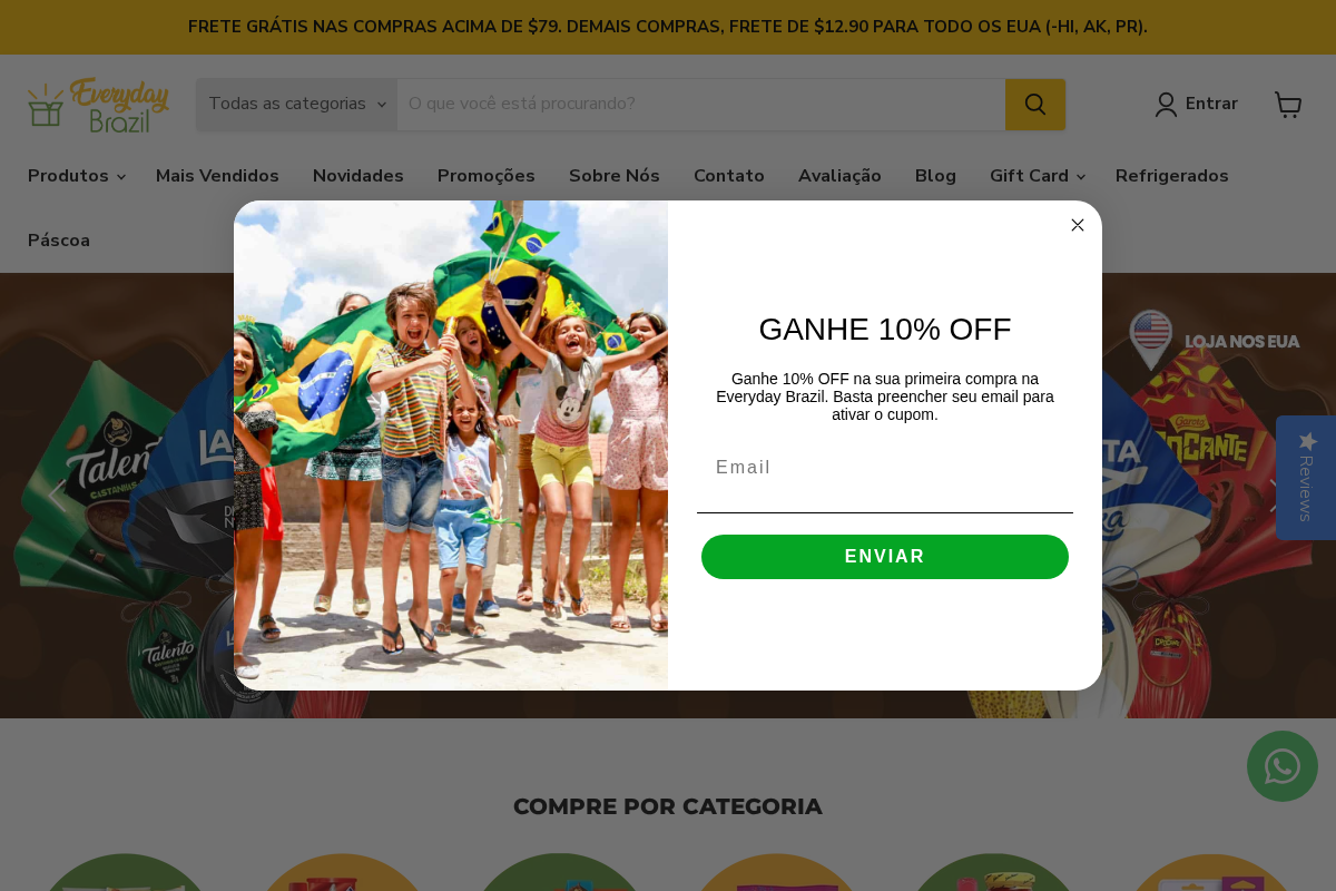 Everyday Brazil - Supermercado Brasileiro Online nos EUA homepage screenshot