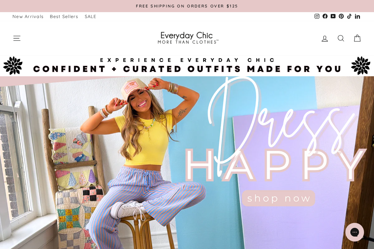 everydaychicboutique.com homepage screenshot