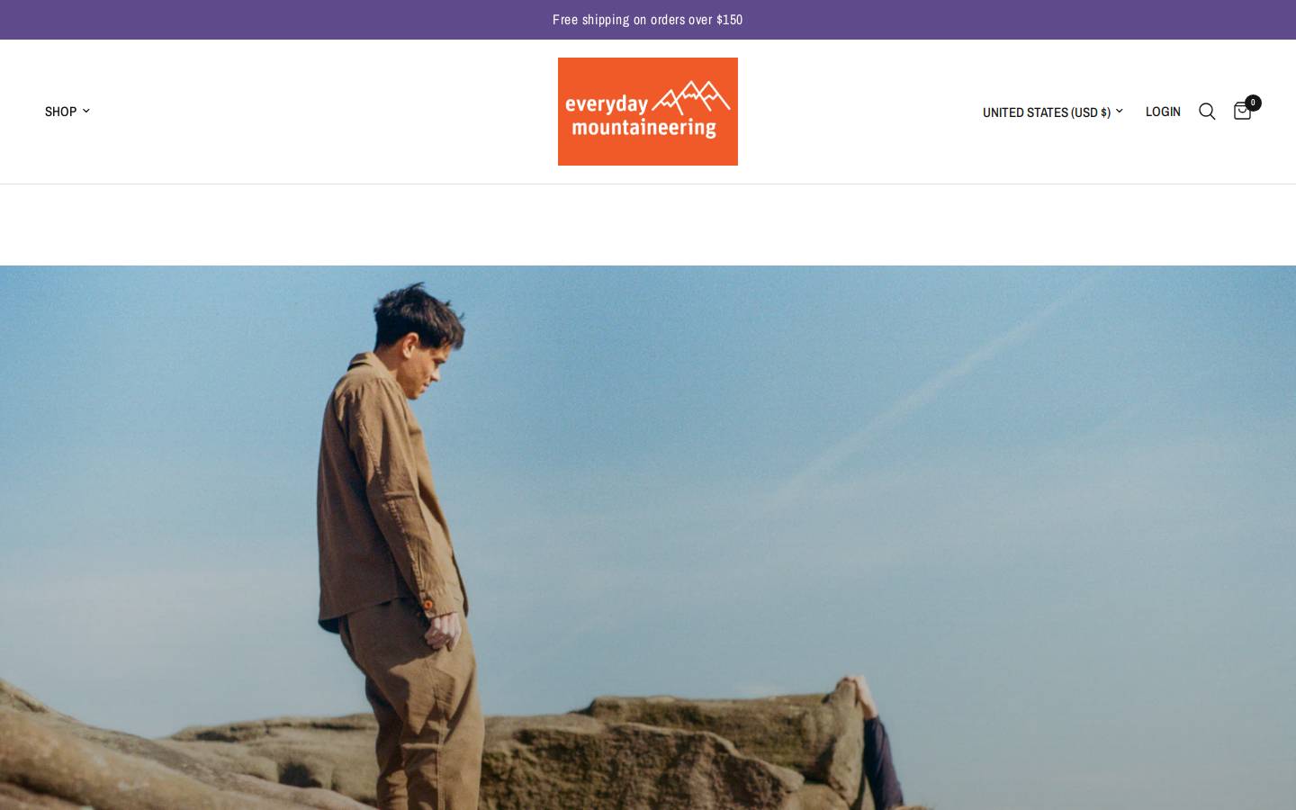 everydaymountaineering.com homepage screenshot