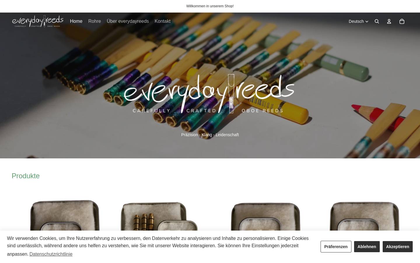 everydayreeds.com homepage screenshot