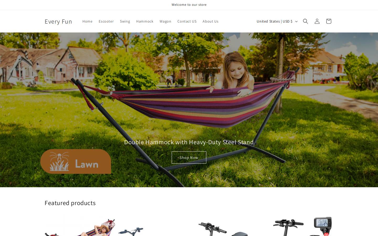 everyfun.com homepage screenshot