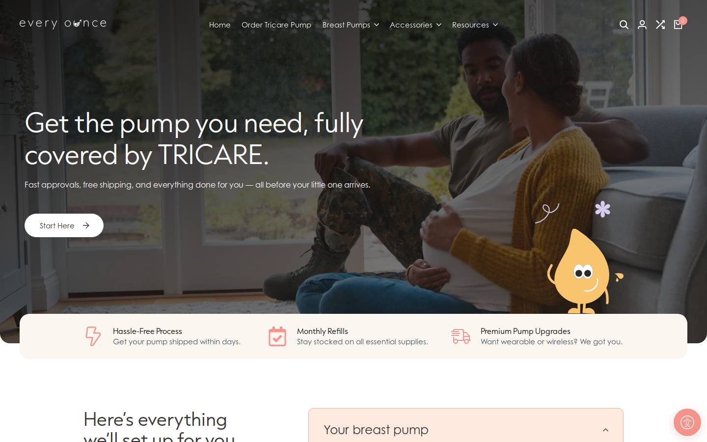 everyounce.com homepage screenshot