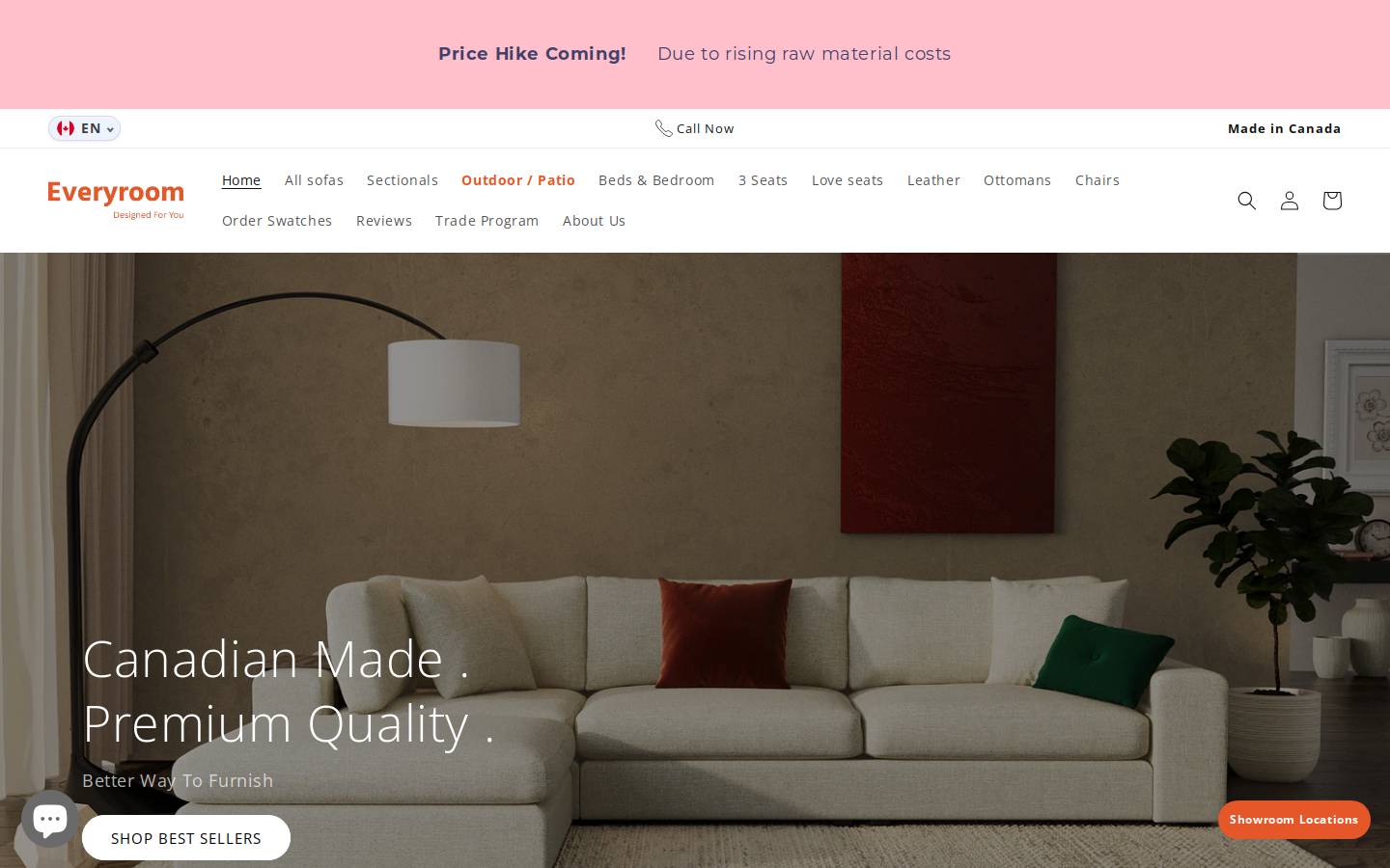 Everyroom homepage screenshot