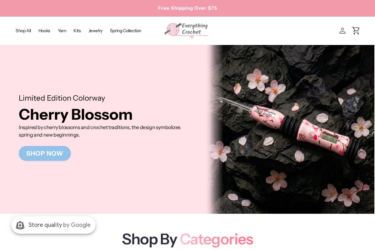 everything-crochet.com homepage screenshot