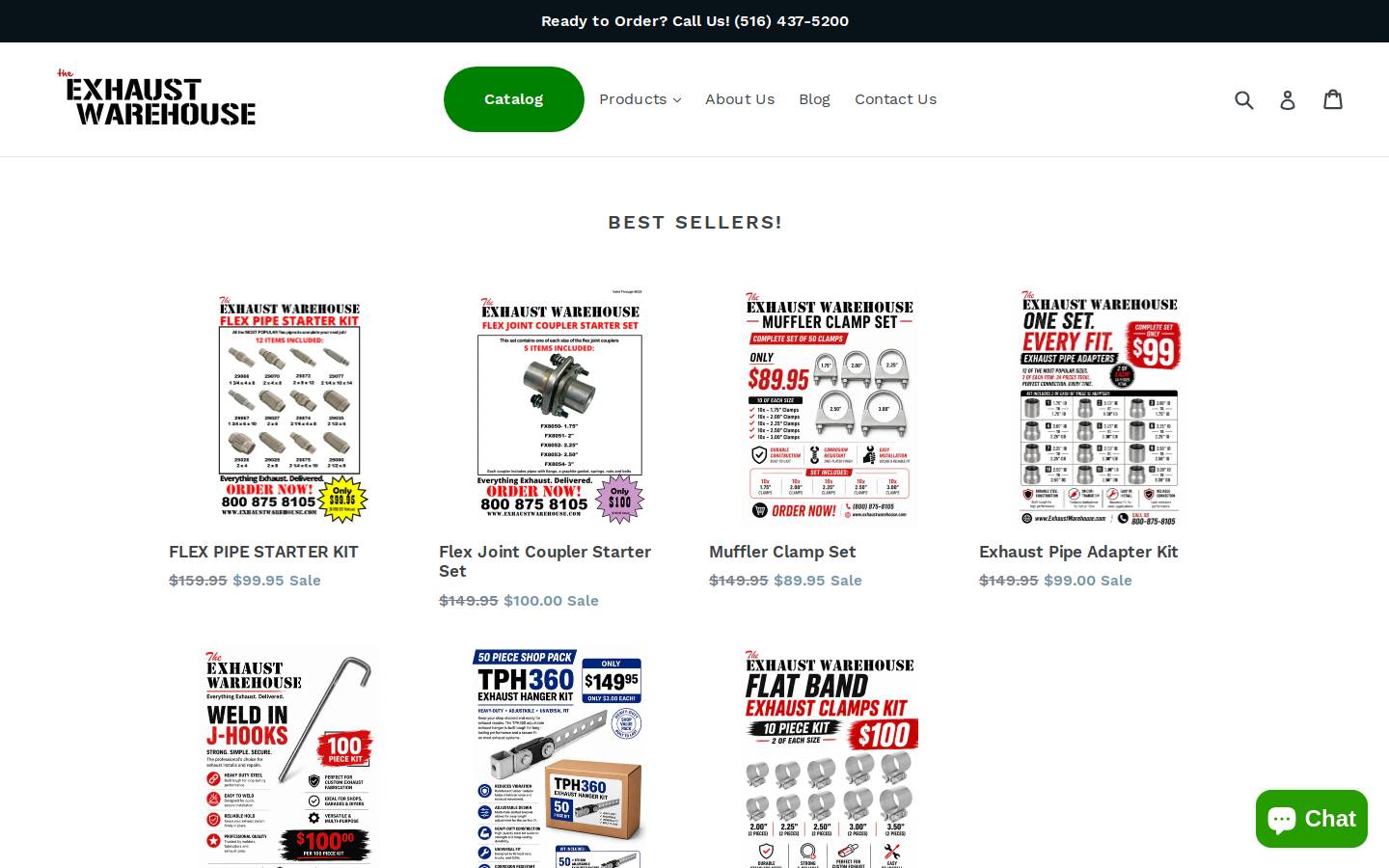 everythingexhaust.com homepage screenshot