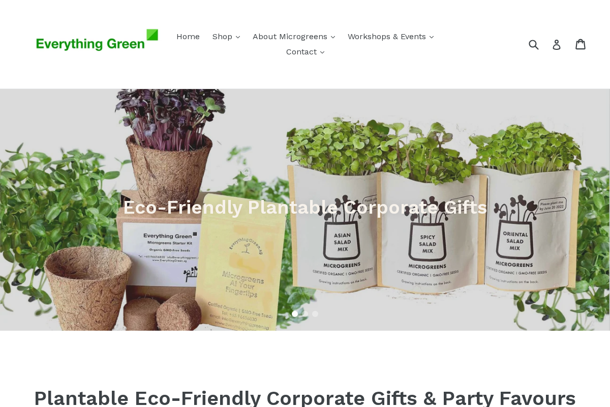 everythinggreen.sg homepage screenshot