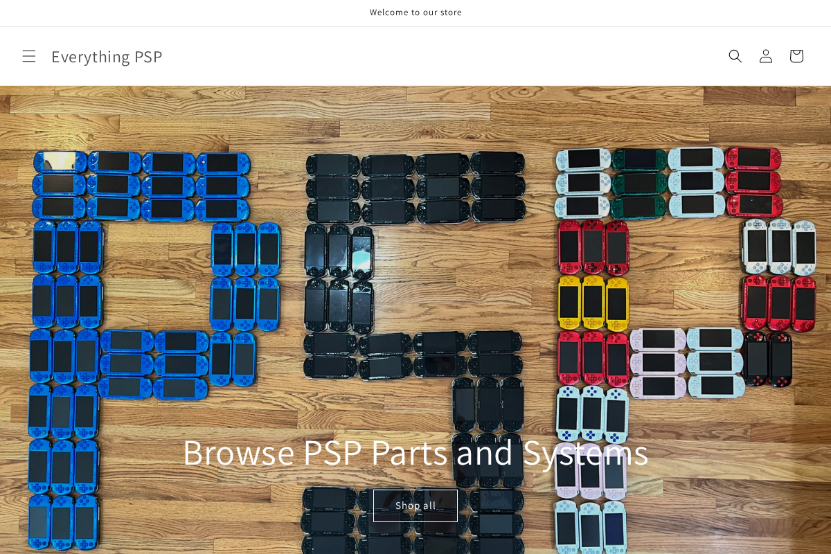 everythingpsp.com homepage screenshot