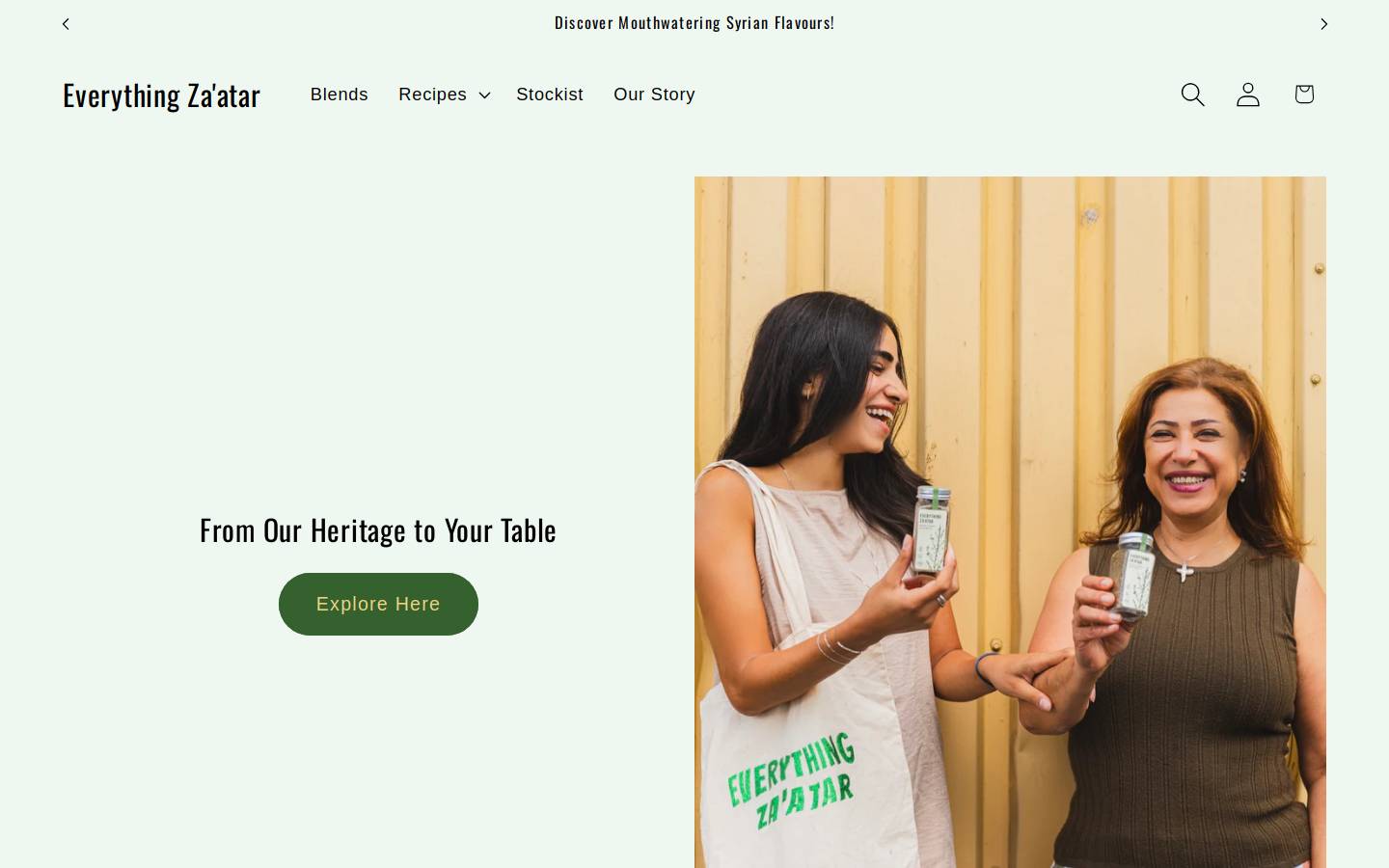 everythingzaatar.com homepage screenshot