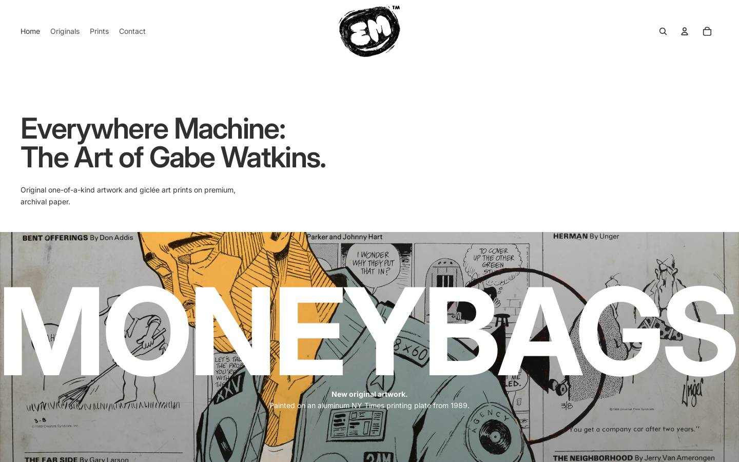 everywheremachine.com homepage screenshot