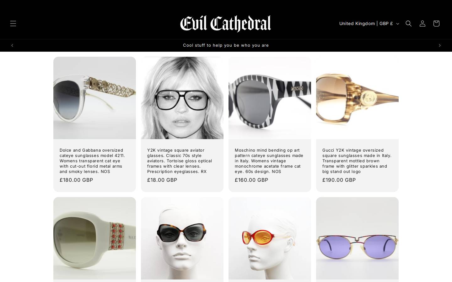 evilcathedral.com homepage screenshot