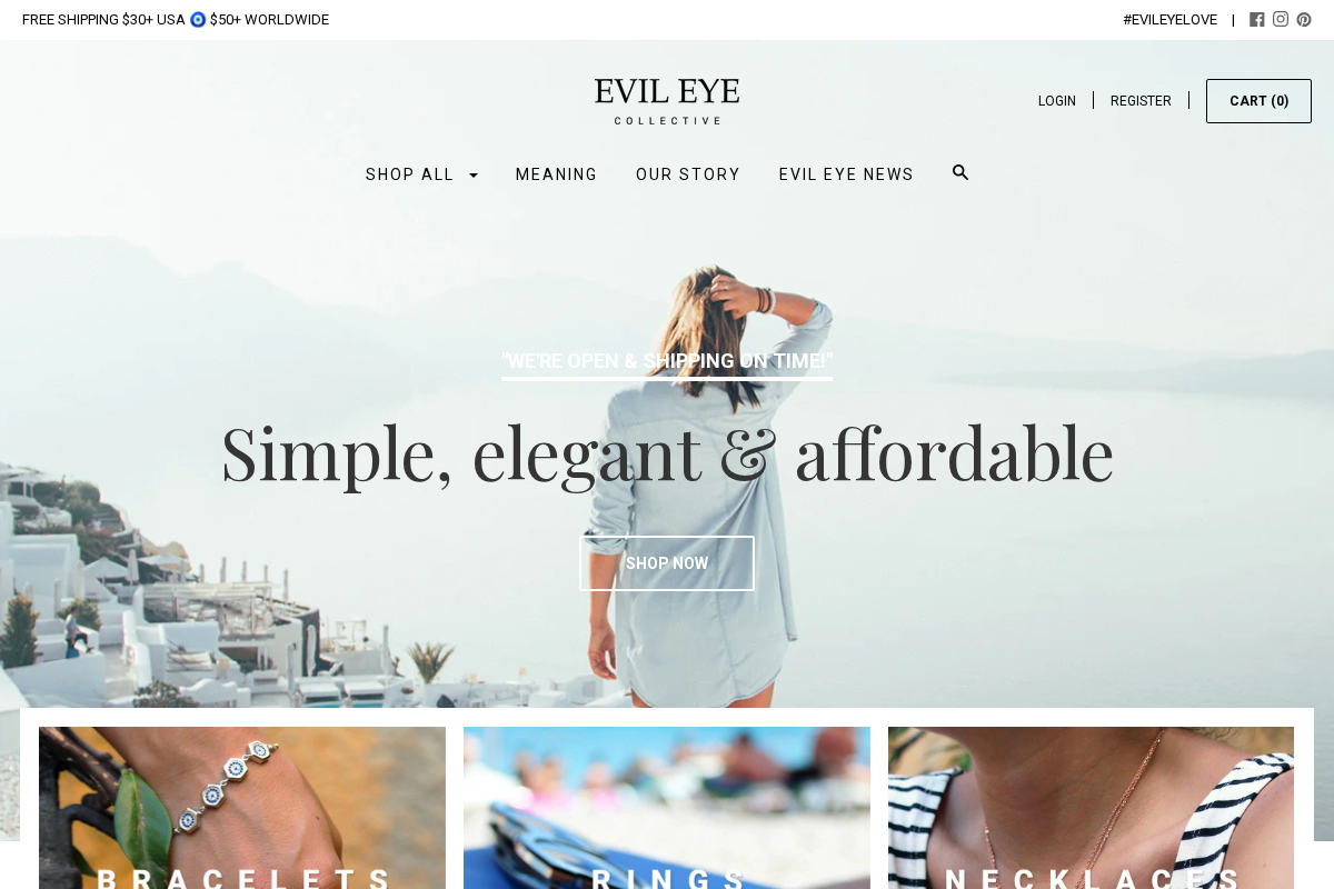 evileyecollective.com homepage screenshot