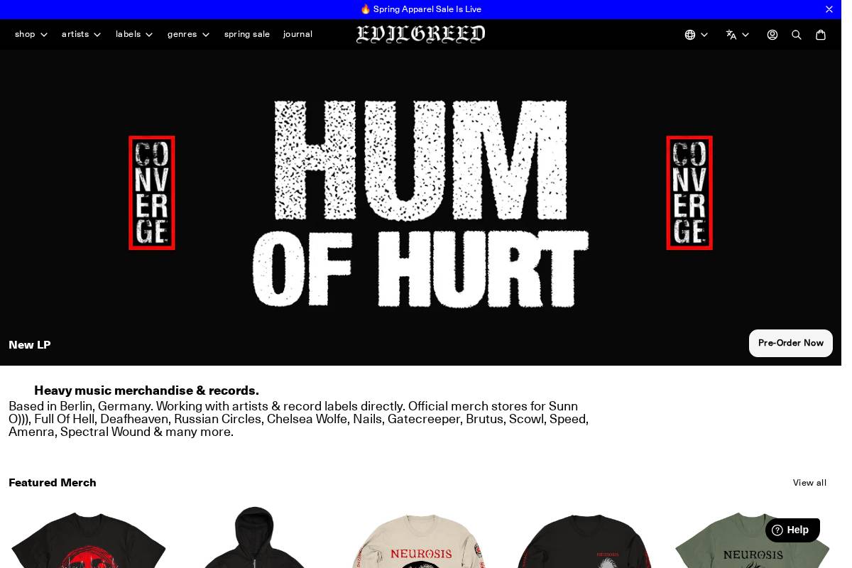 Evil Greed homepage screenshot