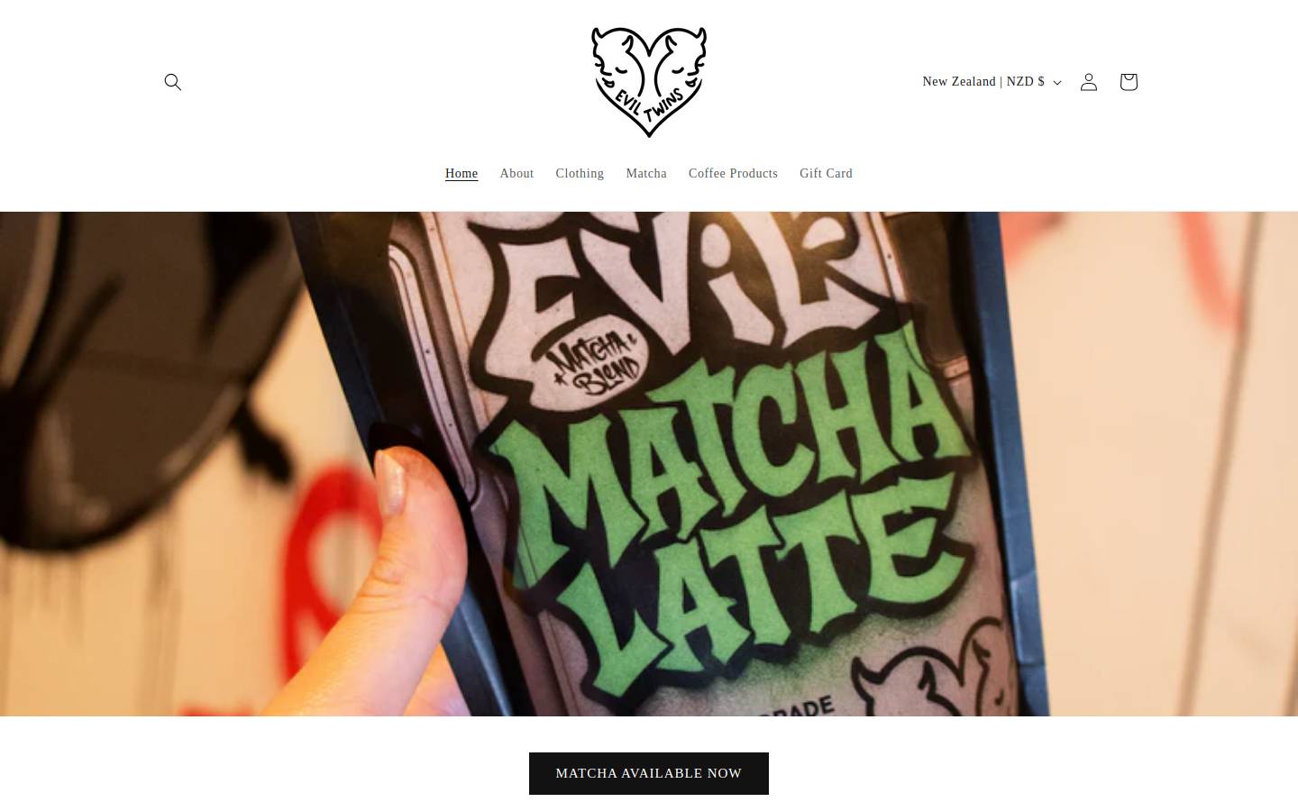 eviltwins.co.nz homepage screenshot