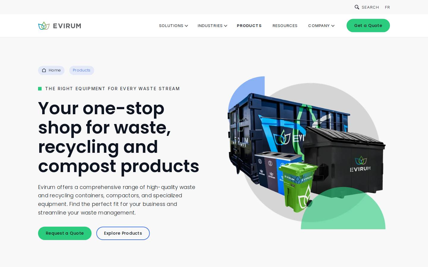 evirum.shop homepage screenshot