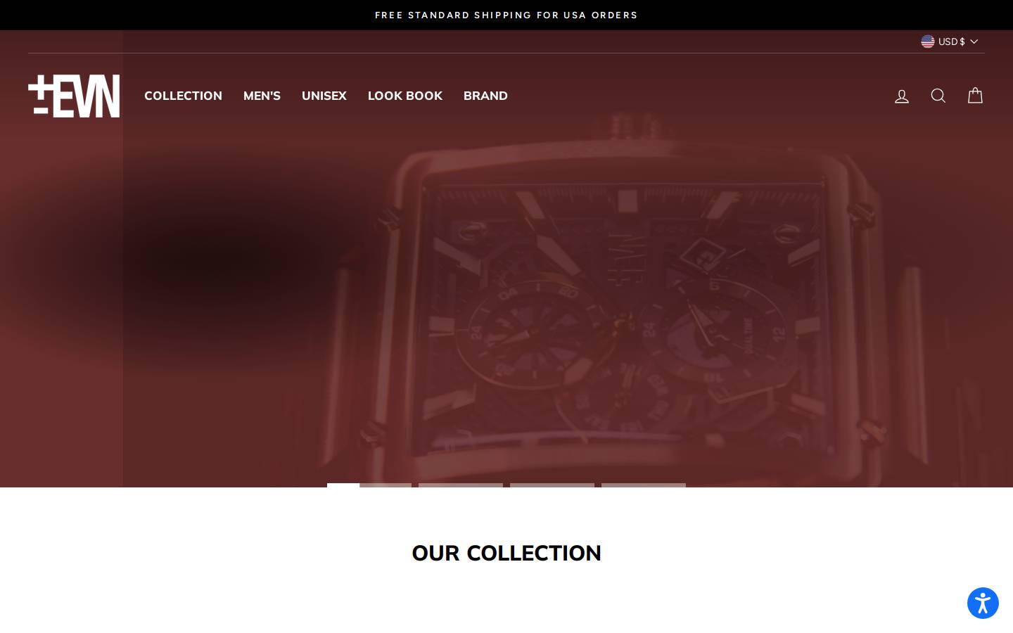 evnla.com homepage screenshot