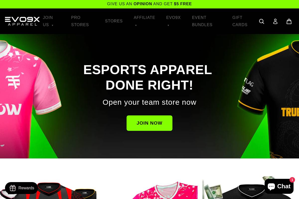 evo9x.gg homepage screenshot
