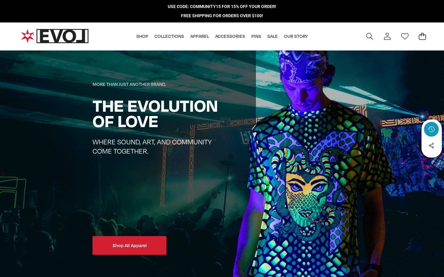 evolchicago.com homepage screenshot