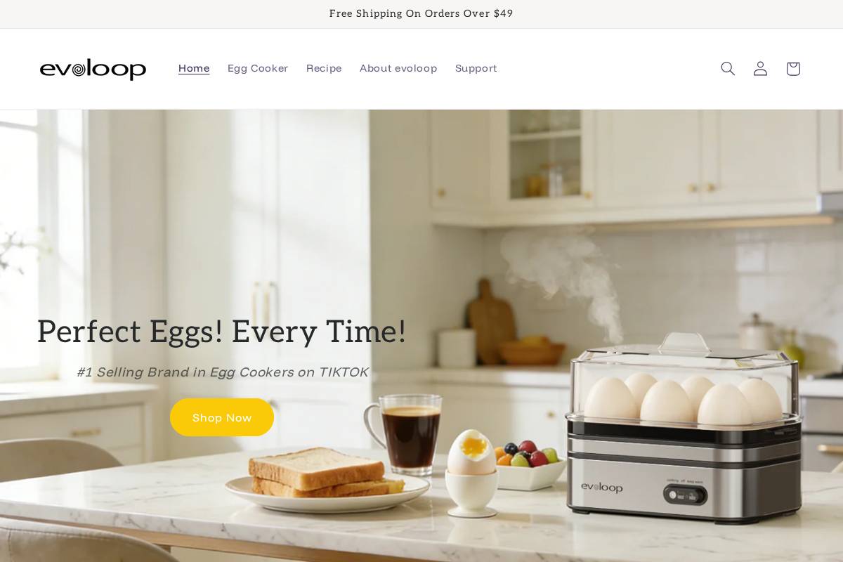 evoloop-home.com homepage screenshot