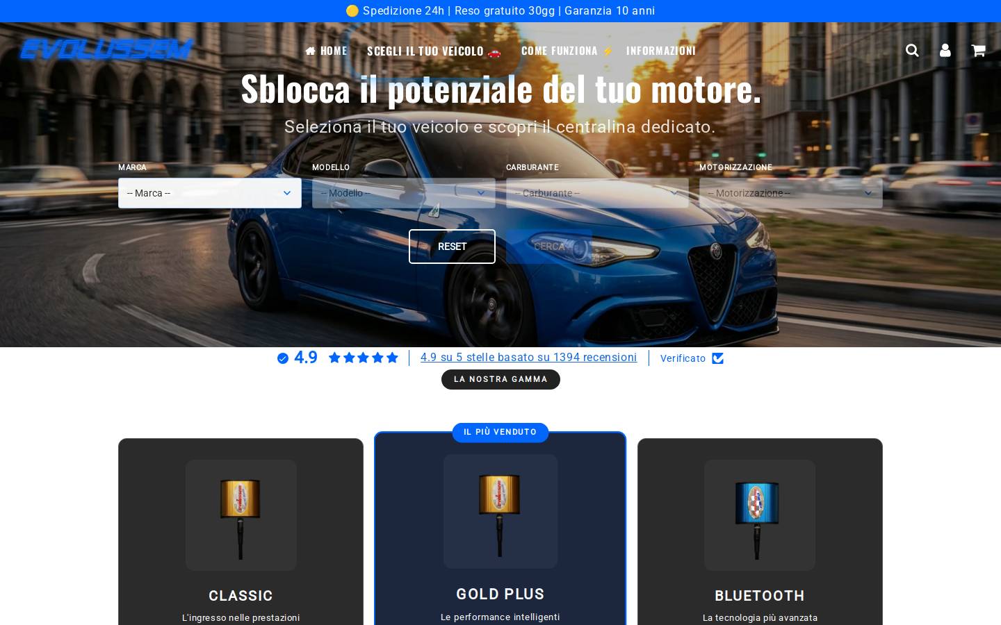 Evolussem homepage screenshot