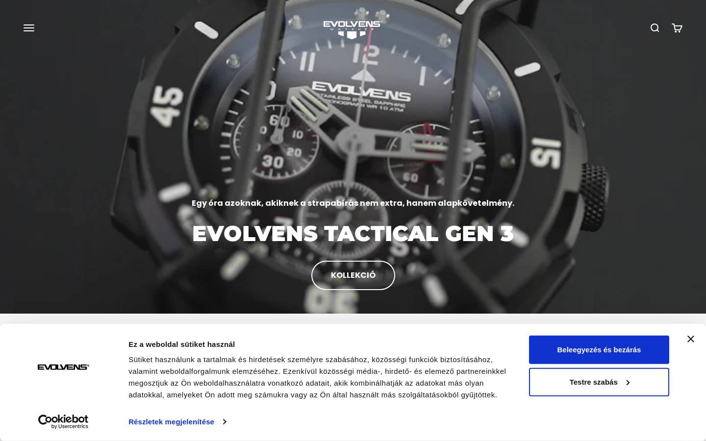 evolvens.hu homepage screenshot