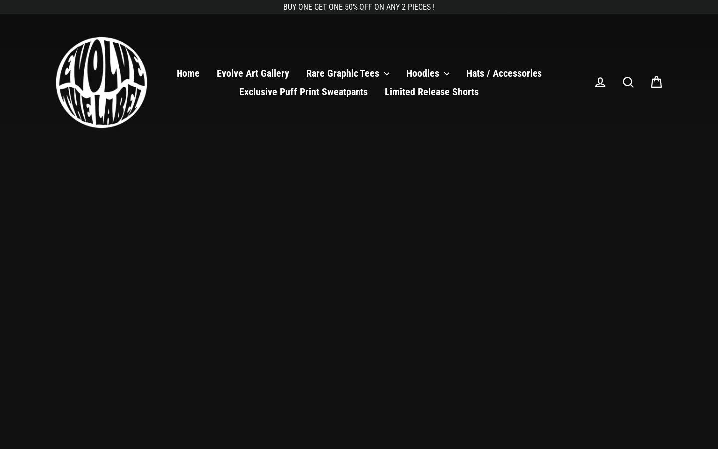 evolvethelabel.com homepage screenshot