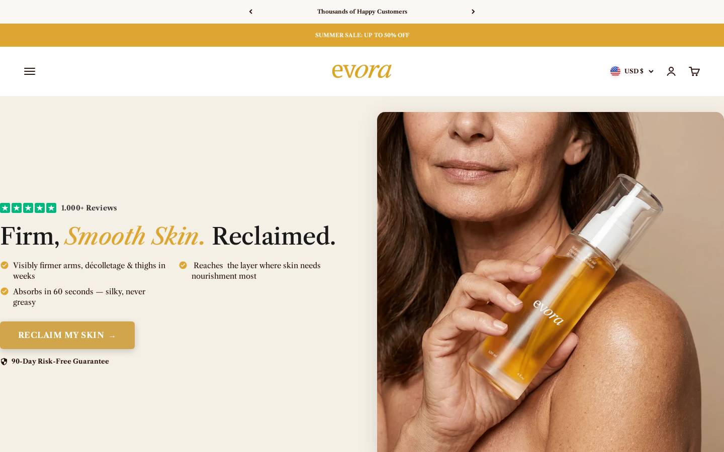 Evorabody homepage screenshot