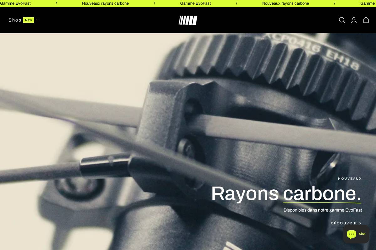 Evoride-Wheels homepage screenshot