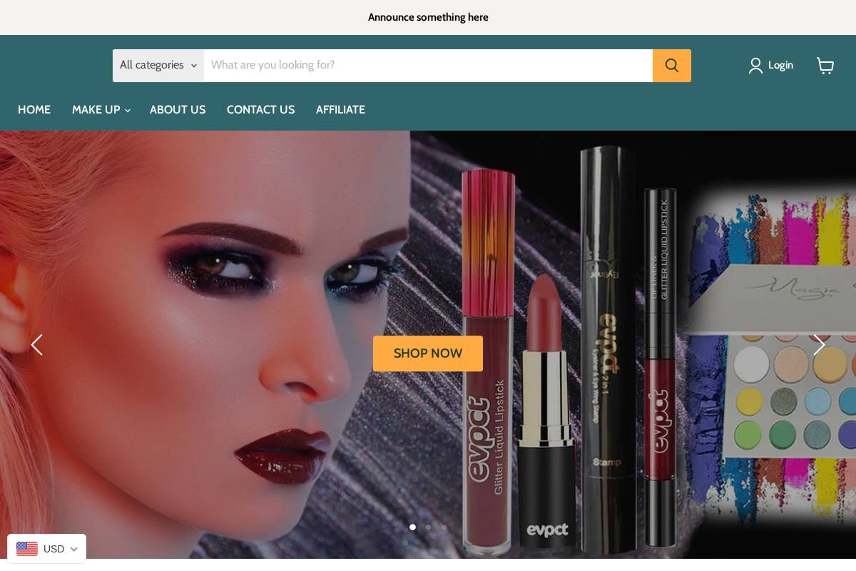 evpct homepage screenshot