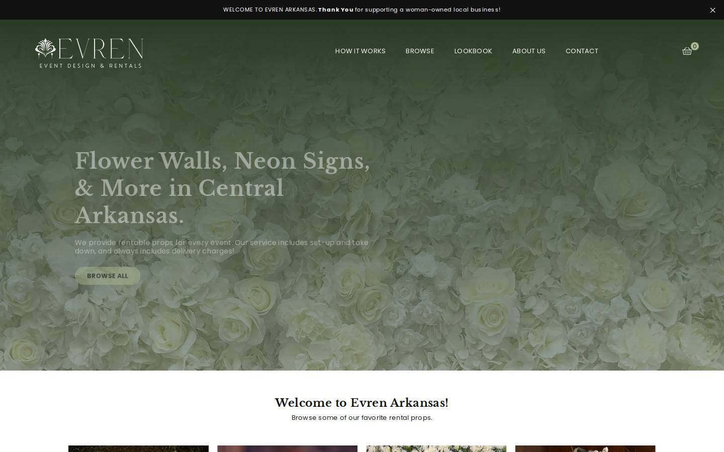evrenarkansas.com homepage screenshot
