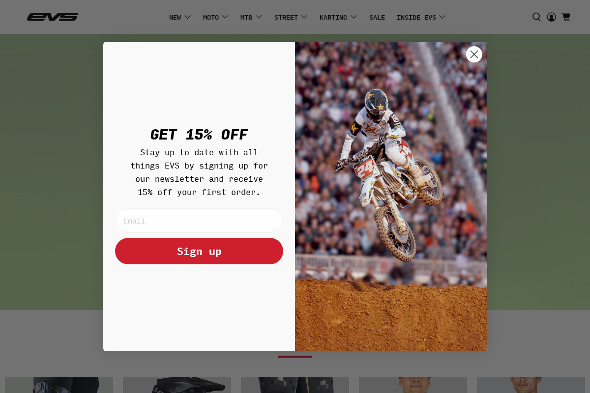 EVS Sports homepage screenshot