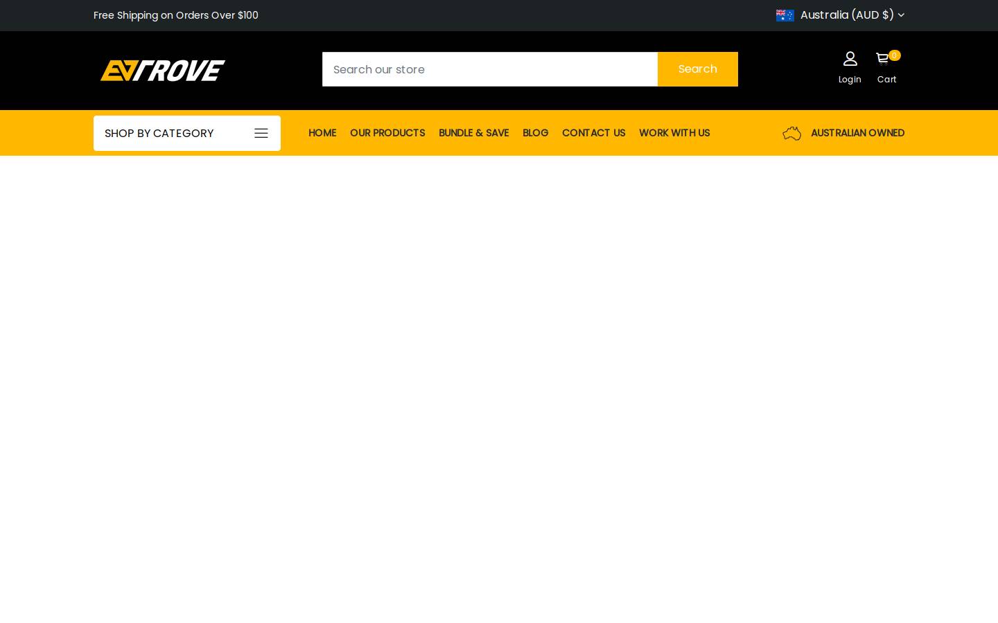 EVTROVE homepage screenshot