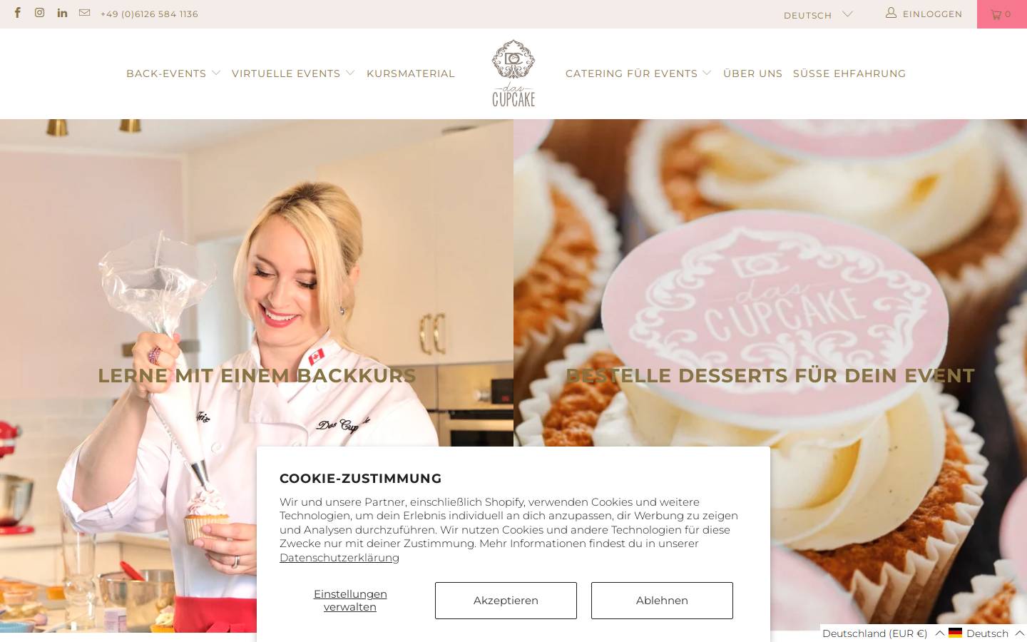 ewafeixakademie.de homepage screenshot