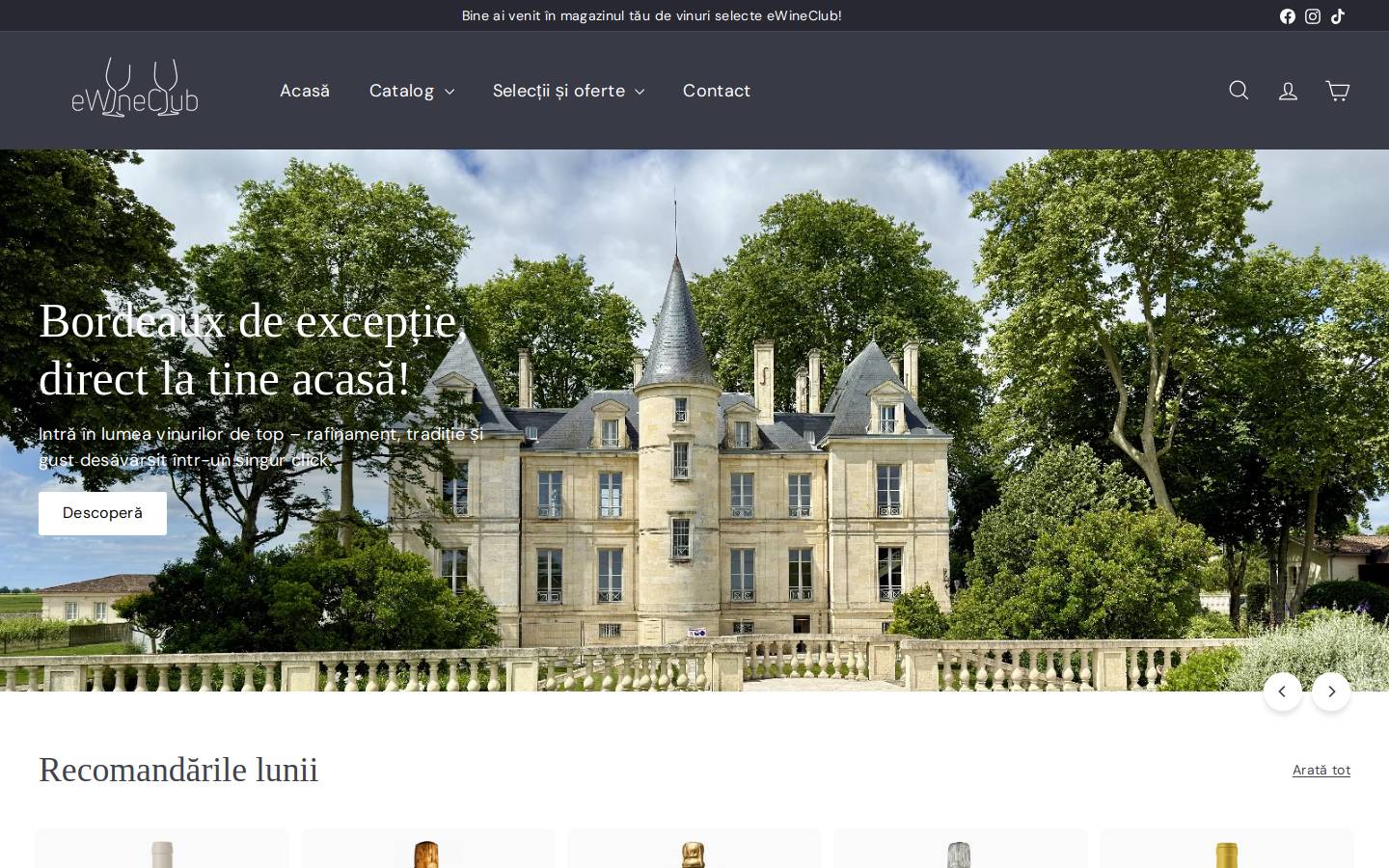 ewineclub.net homepage screenshot