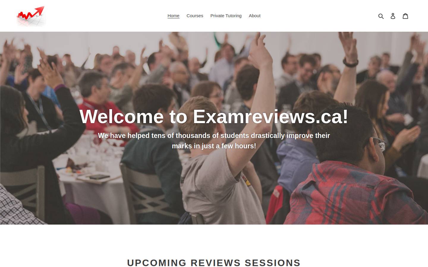 examreviews.ca homepage screenshot