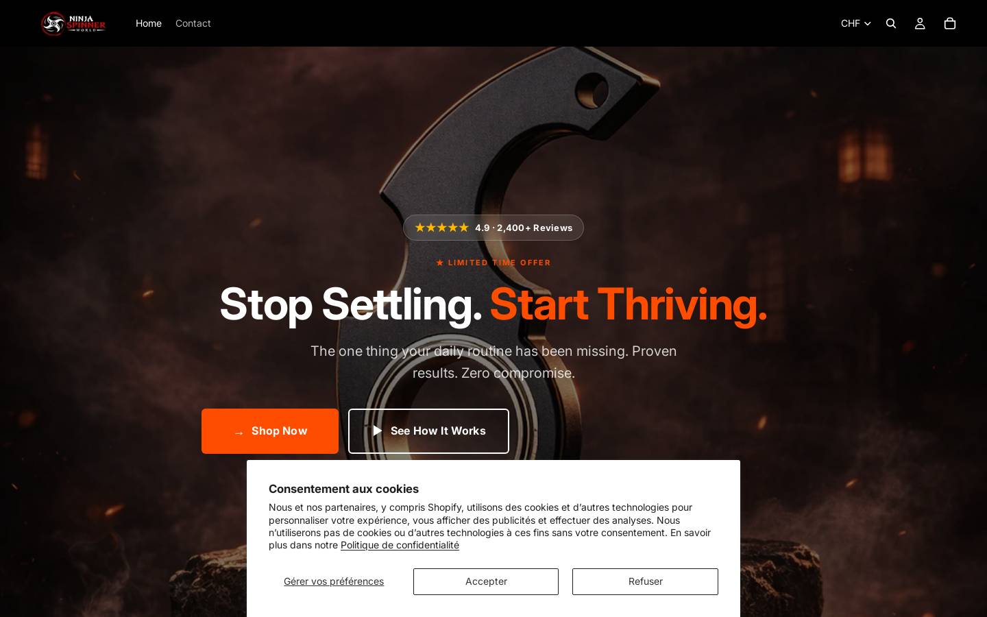 excellence-store.com homepage screenshot