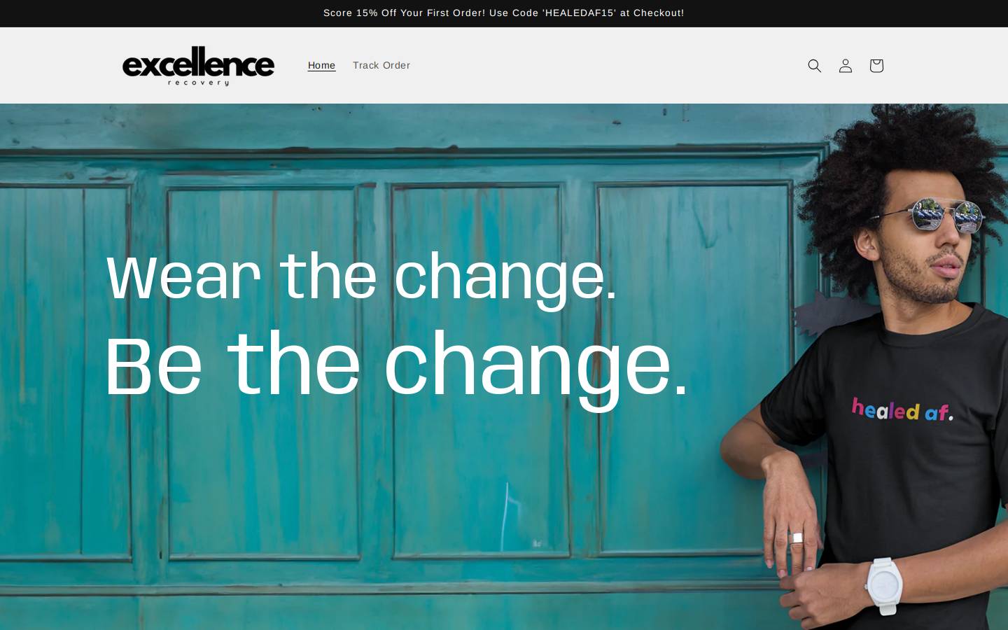 excellencerecovery.shop homepage screenshot